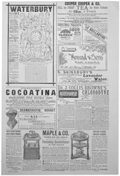 Yuletideの広告ページ、1887年のクリスマス