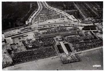 ツェッペリンからのドイツ、ベルリンテンペルホーフ空港の航空写真、1933年1933年