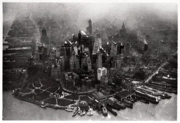 1928年1933年、ツェッペリンからのマンハッタン、ニューヨーク市、米国の航空写真