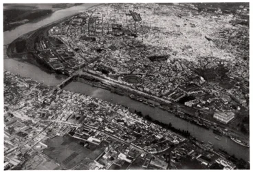ツェッペリンからのスペイン、セビリアの航空写真、1929 1933