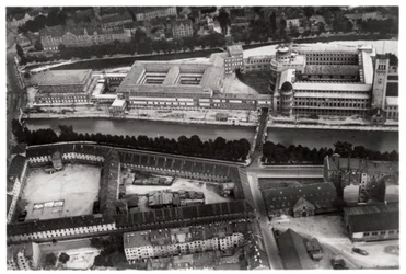 ツェッペリンからのドイツ博物館、ドイツ、ミュンヘンの航空写真c1931 1933