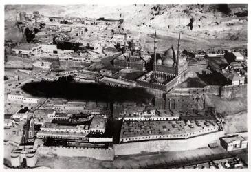 ムハンマドアリパシャモスクの航空写真、1931年1933年、ツェッペリンからカイロ、エジプト