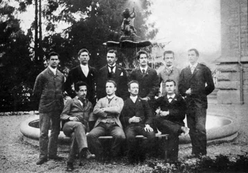 アルバート・アインシュタイン1879-1955、ドイツ-スイスの数学者および理論物理学者、c1896