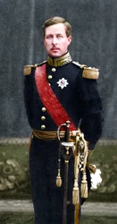 1909年のベルギー国王アルベルト1世1875-1934、軍服