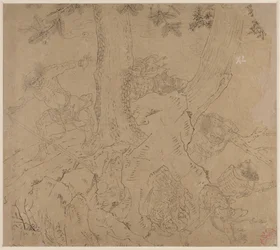 道教と仏教のテーマのアルバム: 山を検索: リーフ 46、1200 年代。