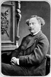 Alexandre Dumas the Younger、フランスの作家、c1865-1895