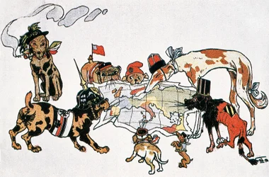第一次世界大戦の寓意的な風刺画