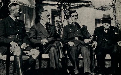 1943年1月、1945年1月、フランスのモロッコのカサブランカでの同盟会議。
