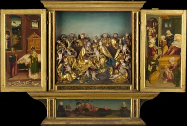 聖母の生涯を描いた祭壇画、ドイツ、1548 年。