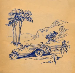 自動車のアルバムの表紙、c1936