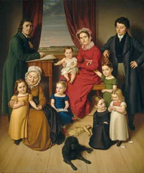 アーティストとその家族、c。 1830年。
