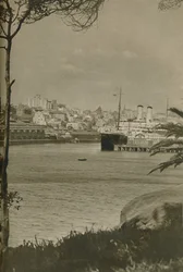 1937年ウールムールー湾に停泊したオリエントライナー