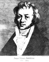 アンドレ・マリー・アンペール、フランスの物理学者・数学者、1810年頃