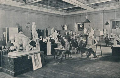 オンタリオカレッジオブアート、トロント、c1913のアンティークとライフクラス