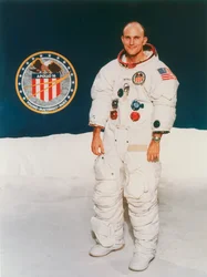 アポロ16世の宇宙飛行士トーマス・マッティングリー、宇宙服、1971年