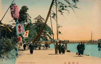 Arashiyama at Kyoto, c1900
