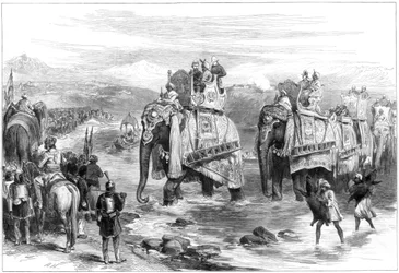 1876年、カシミアのジャンムーにプリンスオブウェールズが到着