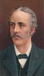 アーサージェームズバルフォー1848〜1930年、スコットランド生まれのイギリスの政治家で哲学者、1906年