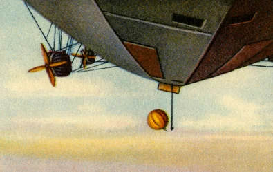 ツェッペリンの上昇、北極探検、1932年。