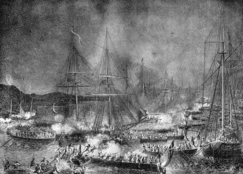 フランスのブローニュでのフランスの侵略艦隊への攻撃、1801年8月15-16日1882年-1884年