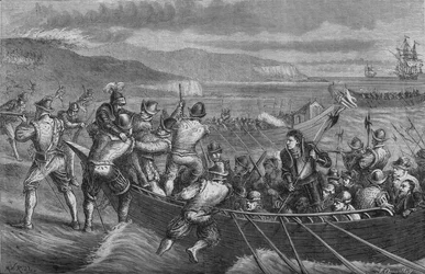 ワイト島への攻撃、1545年7月、c1880