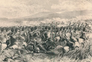 バラクラバ、1854年10月25日。スコットランドグレイの告発、1884