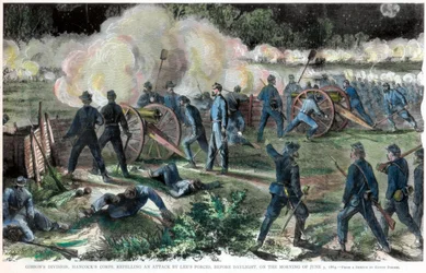 1864年6月3日、南北戦争、バージニア州コールドハーバーの戦い