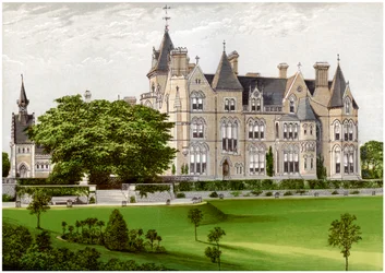 Bestwood Lodge、ノッティンガムシャー、セントオールバンズ公爵の家、c1880
