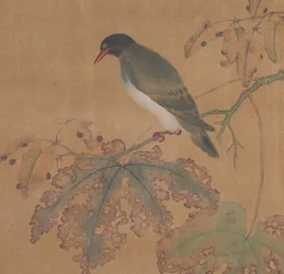 枝の鳥。