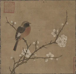 開花枝の鳥、1100年代。