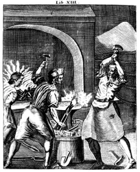 仕事で鍛冶屋、1715