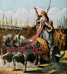 Boadiceaと彼女の軍、c1850