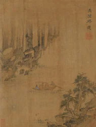 赤壁へのボート、おそらく明王朝、1368-1644。