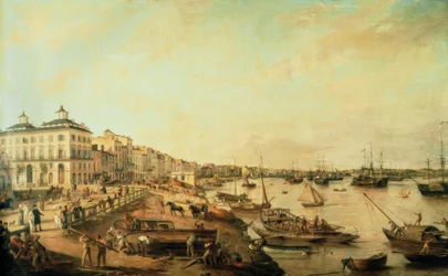 ボルドー、港、絵画1805