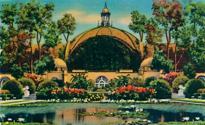 植物園とラグーン。カリフォルニア州サンディエゴ、c1941