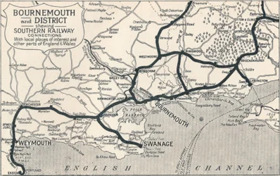 ボーンマスとディストリクト、南部鉄道の接続を切断、1929