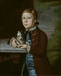 ハレット家の男の子と犬、176676。