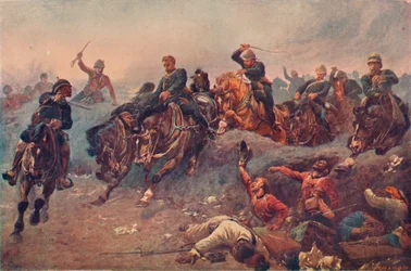 1882年、1883年、1906年、エジプトのテルエルケビールで敵の戦線に参入したイギリスの大砲