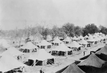 イギリス軍の野営地、ハウシェラ、1917
