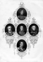 1837年のイギリス軍のフィギュアとフィールドマーシャル