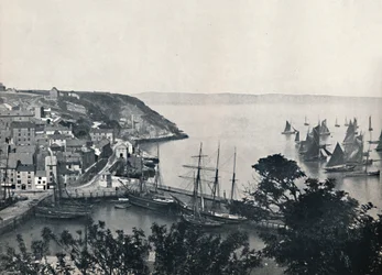 ブリックハム-ロウワータウン、漁船団の展示、1895