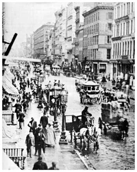 ブロードウェイとスプリングストリート、ニューヨーク市、アメリカ合衆国、1867 1955
