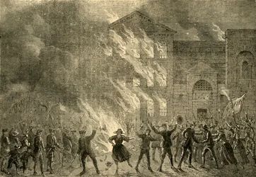 ニューゲートの燃焼、1780、c1872。