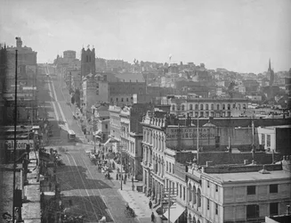 カリフォルニアストリート、サンフランシスコ、c1897。