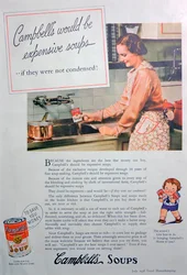 キャンベルスープの広告、1936
