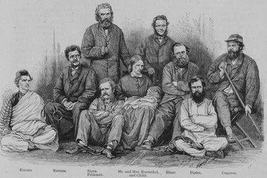 キャメロン船長と他のアビシニアン捕虜、c1864。