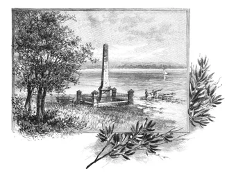 キャプテンクックスの着陸場所、Botany Bay、ニューサウスウェールズ州、オーストラリア、1886