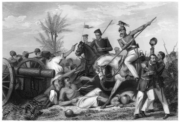 バンダでの銃の捕獲、1858年、c1860