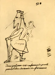 ナポレオンの風刺画、1779年、1921年。