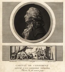 Caritat de Condorcet (1743-1794), フランスの哲学者・数学者